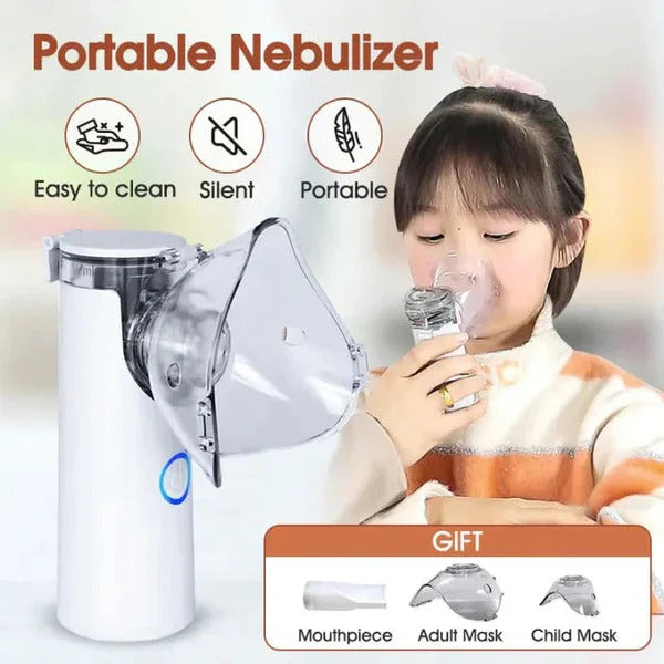 Portable Mesh Nebulizer Best Price in Pakistan, USB Rechargeable, Silent Inhaler for Kids & Adults