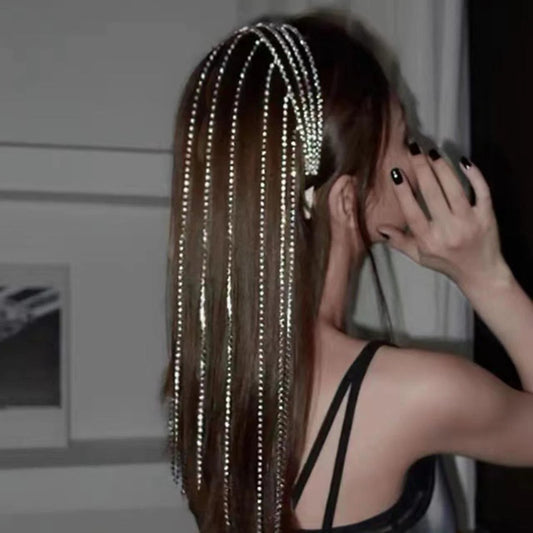 Rhinestone Tassel Headband – Stylish Hair Accessory