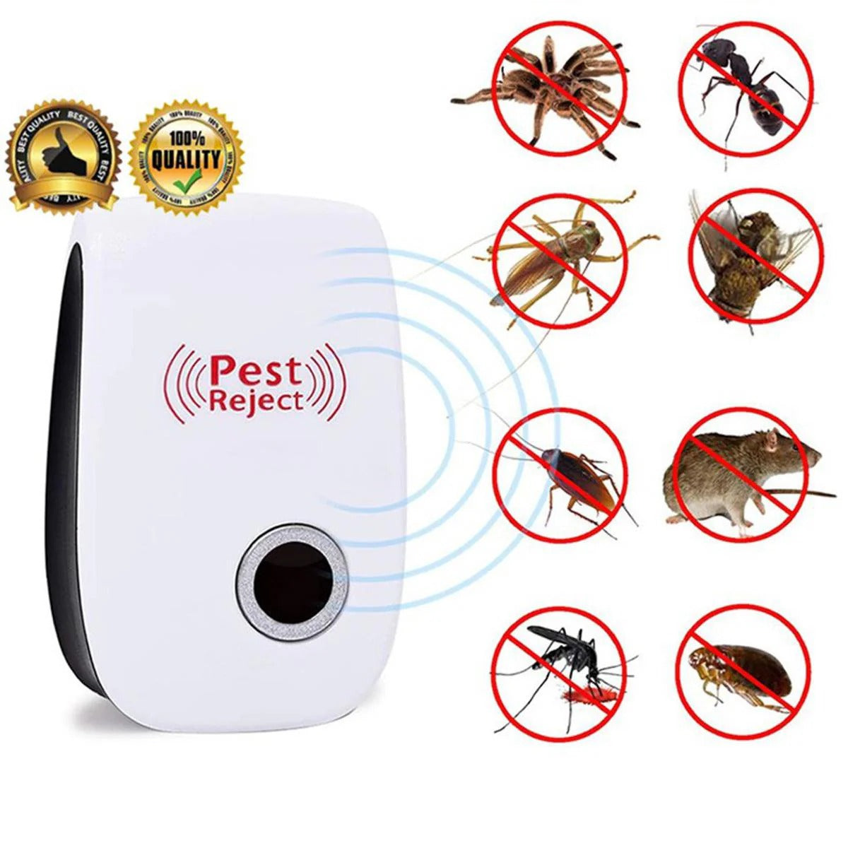 New Pest Reject Ultrasonic Pest Repellent β Electronic Plug in Indoor Sonic Repellent