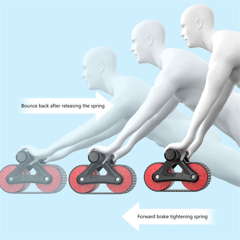 Double Wheel Abdominal Exerciser Women Men