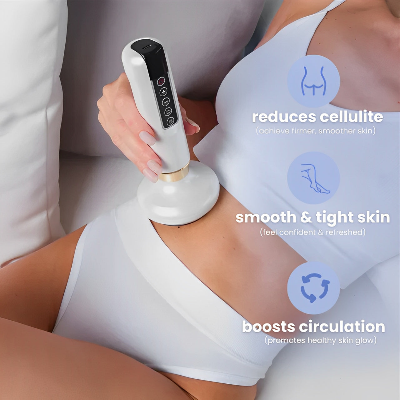 Electric Vacuum Cupping Massager For Body Anti-Cellulite Suction Cup With Essential Oil